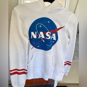 H&M NASA HOODIE in WHITE SIZE 16/18